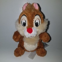 Dale Chipmunk Disney Store Plush 7&quot; Stuffed Animal Toy Chip N Dale Red Nose - £7.37 GBP