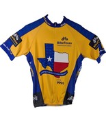 Cycling Jersey TEXAS Bicycle Coalition Mens Medium Large XL Gold 3 Rear ... - €25,17 EUR