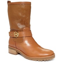 Michael Kors Daria Luggage Leather Boots Women&#39;s 5 NEW IN BOX - £59.49 GBP