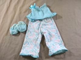American Girl of The Year Doll GRACE Pajamas Outfit  with Slippers - £16.26 GBP