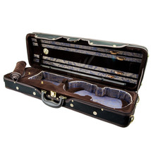Paititi Violin Oblong Case VNCQF28 Lightweight with Hygrometer Black/Black Khaki - £103.90 GBP