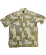VTG Fubu Collection Shirt Men&#39;s XL Leaf Logo All Over Print Button Up Y2K - €16,64 EUR