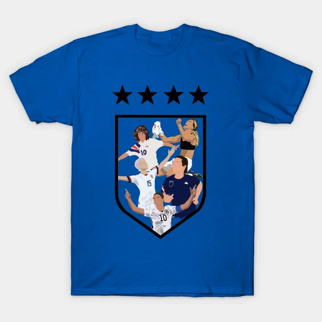 Uswnt 4 Stars Equal Play Equal Pay T-Shirt - $310.10 MXN