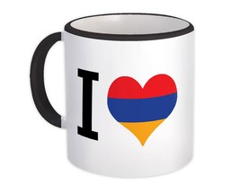 I Love Armenia : Gift Mug Flag Heart Crest Country Armenian Expat - £12.74 GBP+