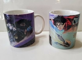 2 Rare Harry Potter And The Sorcerer&#39;s Stone Coffee Cup Tea Mug Hagrid S... - $20.29