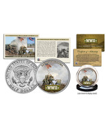 WWII * Battle of Iwo Jima * JFK Kennedy Half Dollar U.S. Coin with Fact ... - $227.31 MXN