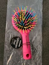 Mia Happy Brush 2-in-1 Detangling Wet Hair Brush Mirror Bright Pink - £11.07 GBP