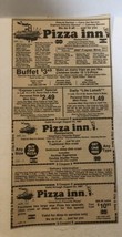 1987 Pizza Inn Restaurant Vintage Print Ad Advertisement  PA1 - £6.05 GBP