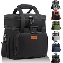 Expandable Large Lunch Box, Insulated Heavy Duty Lunch Bag Waterproof Le... - £49.38 GBP