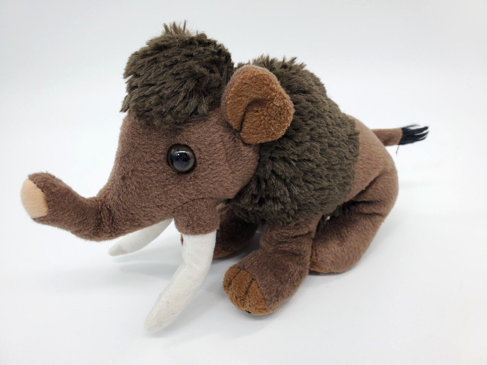 Wild Republic Wooly Mammoth Brown  7" Plush Stuffed Animal Toy K&M B313 - $6.99