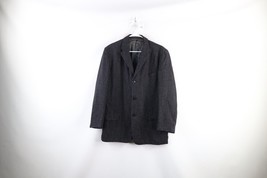 Vintage 50s 60s Rockabilly Mens 42R Distressed Wool Pinstriped Suit Jack... - $54.40