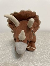 IKEA Jattelik Triceratops Dinosaur Brown 18&quot; Plush Stuffed Animal Toy br... - £13.07 GBP