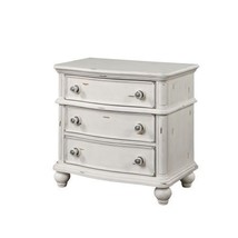 Nightstand Antique White Finish - £400.77 GBP