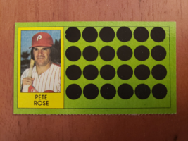 1981 Topps Baseball Scratch-Off #62 Pete Rose Philadelphia Phillies - £2.42 GBP