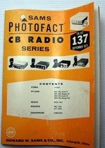 SAMS Photofact CB #137 9/77 parts schematic HY-GAIN~COBRA~KRACO~REALISTI... - £8.51 GBP