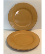 PIER 1 Toscana Gold Set Of Two Service Plates Chargers Or Serving Platte... - £28.45 GBP