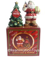 Cracker Barrel Coca-Cola Coke Christmas Tree Santa Claus Salt &amp; Pepper S... - $24.99