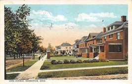 Lake Avenue Barberton Ohio 1922 postcard - £5.78 GBP