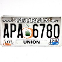 2012 United States Georgia Union County Passenger License Plate APA 6780 - $18.80
