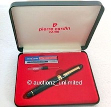 Pierre Cardin President Fountain Pen Black With 4 Cartridges 1 Converter... - $20.00