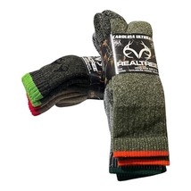 Realtree Carolina Ultimate Mens Socks All Season Made in USA Wool Blend ... - £23.15 GBP