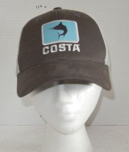 Costa Del Mar Snapback one size fits all Trucker Hat Cap Gray - $14.80