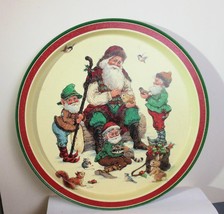Metal Tray Santa and Friends 13.5&quot; W I M - £11.73 GBP