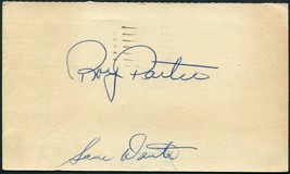 ROY PARTEE &amp; SAM DENTE DUAL SIGNED 1948 GOV&#39;T POSTCARD ST LOUIS BROWNS R... - £15.35 GBP