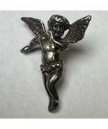 Sterling Silver Cherub Guardian Angel Pin 5.43 Grams Vtg - $457.39 MXN