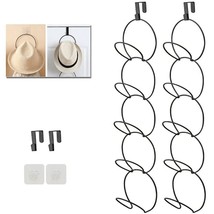 Hat Rack Organizer Hat Rack Wall Hanger Caps Storage Door Hooks Mount Display - £18.88 GBP