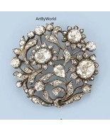 Art Deco Brooch 925 Silver Vintage Brooch, Edwardian Brooch, Handmade Br... - $455.44 CAD