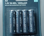 4 Pack Rechargeable Phosphate Solar LED NiMh Battery 1200 mAh AA1.2-V - $11.90