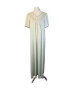 Shadowline Vintage Women's Nightgown Lace Scalloped Hem Mint Green Medium - €40,90 EUR