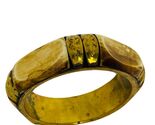 Vintage Thai Brass &amp; Bone Bangle | Handmade Ethnic Boho Bracelet 15+ Yrs... - $30.99