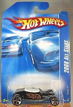2008 Hot Wheels #67 All Stars TRACK T Black Variation w/Chrome 5Dot Spoke Wheels - £5.83 GBP