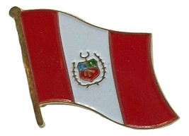 Peru Flag Hat Tac or Lapel Pin - $6.84