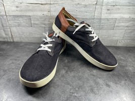 chaco Sneakers Men 13M Davis Fashion Shoes Black Canvas Lace Up Comfort ... - $27.54
