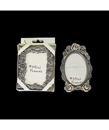 Two (2) Weston Gallery Mini Frames ~ 1-TRELLIS BRASS ~ 1-ROSE BRASS ~ 2&quot;... - £22.08 GBP