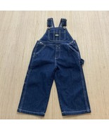 Key Premium Youth Bib Blue Overalls 2T  Snap Closure Utility Pocket New - $312.54 MXN