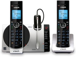 Vtech Connect To Cell Ds6771-3 Dect 6.0 Cordless Phone -, 6.9&quot; X 4&quot; X 6.6&quot; - £93.51 GBP
