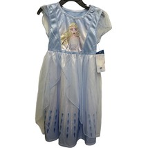NEW Disney Princess Frozen Elsa Blue Nightgown Sleep Gown Pajama Costume... - $18.66 CAD