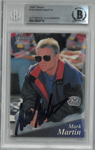 Mark Martin signed 1994 TRAKS Premium NASCAR Racing Trading Card #144BAS... - $49.95