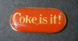 Coca-Cola Coke is it Oval Lapel Pin - £3.50 GBP