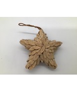 Rustic 5&quot; Wood Slice Star Ornament Natural Handmade Christmas Lodge Cabi... - $200.08 MXN