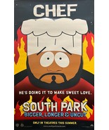 South Park Chef 1999 Bigger Longer Uncut Original Bus Shelter Movie Poster - $500.00