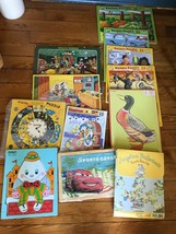 Huge Lot of Vintage to Now Wood Cardboard Tray Telling Time Angelina Ballerina - £15.49 GBP
