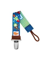 Space Robots Pacifier Clip - Ulubulu Baby Binky Clip works with all paci... - £6.26 GBP