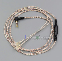 EachDIY Earphone Silver Plated OCC Mixed Foil PU Cable For Sennheiser IE8 IE80 I - £17.20 GBP
