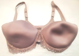 Bali Women&#39;s 38D Bra Underwired Lace Trim Mauve Pretty #3443 Adjustable ... - $17.05