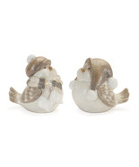 Glittered Winter Bird with Hat (Set of 4) - $1,222.45 MXN